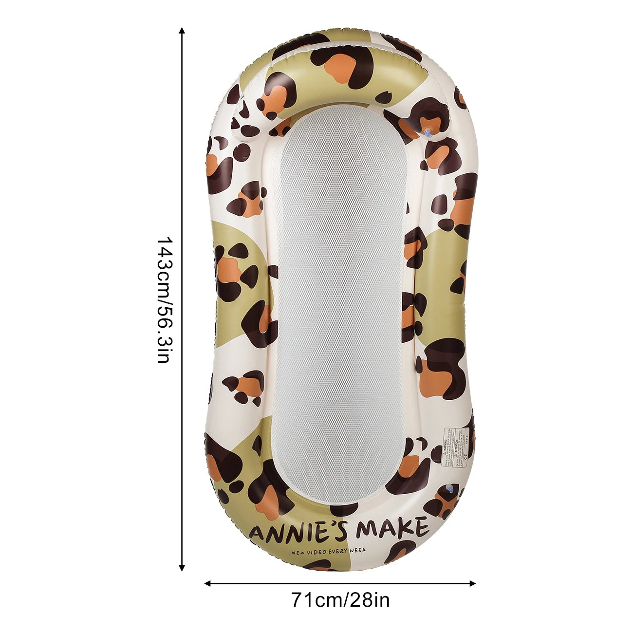 Leapard Print Pool Float