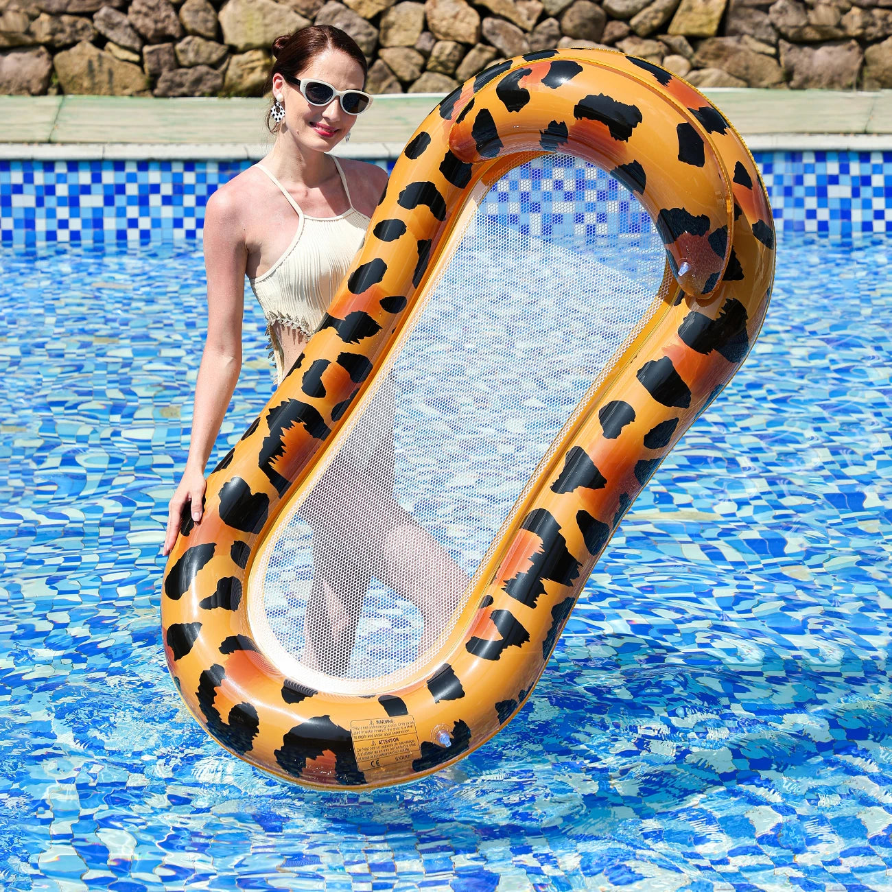 Leapard Print Pool Float